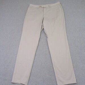 Atelier Mens Chino Pants 34 x 32 Beige Stretch Casual Cotton Blend